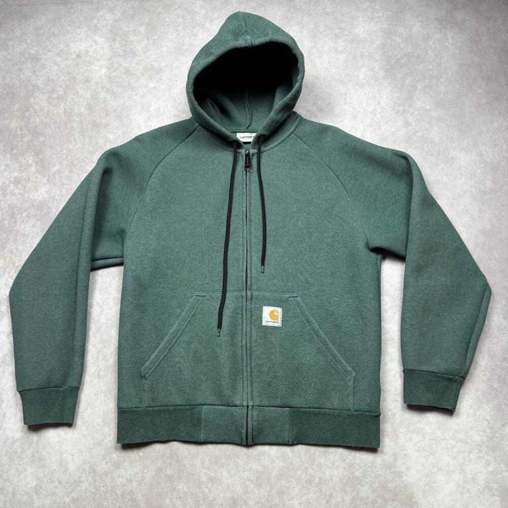 Carhartt WIP Light-Lux Hooded Jacket Full Zip Hoodie Green Men's Medium M
